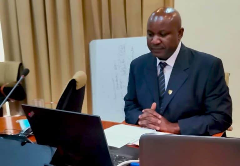 David Mukomana during Apimonde zoom conference